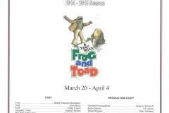Frog and Toad March 2015